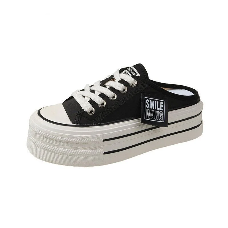 Damen modische Plateau-Sneaker mit elastischem Schnürsystem und robustem Sohlenprofil Heidi Mode - Image 5