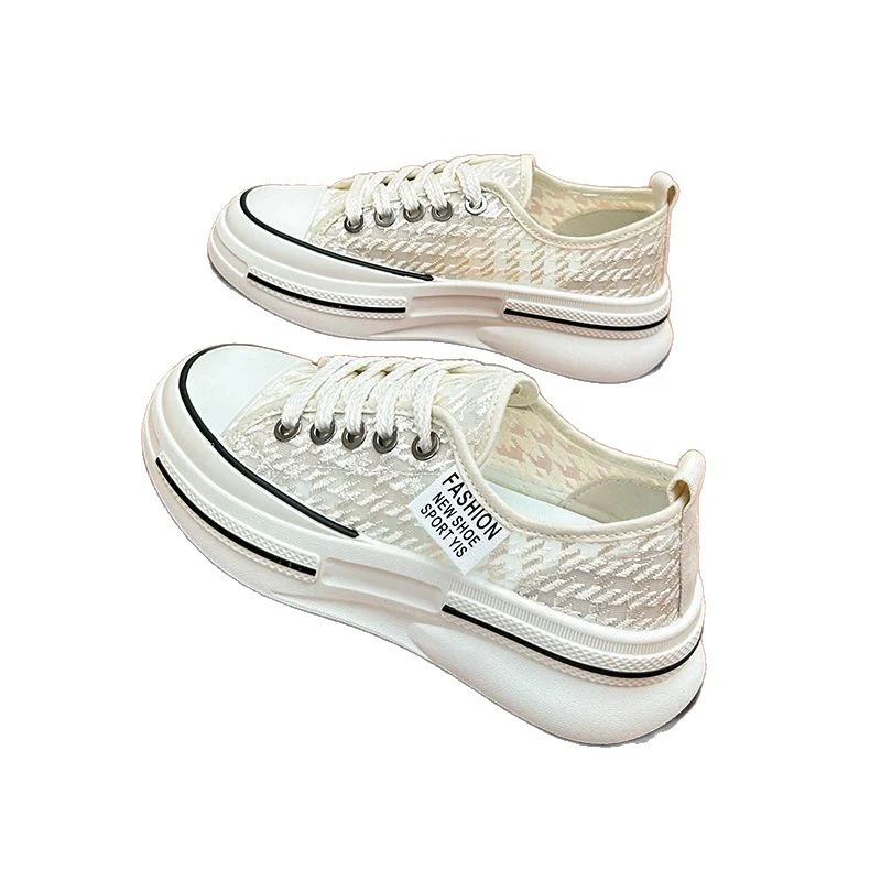 Damen Modische Plateau-Sneaker mit eleganter Textur und atmungsaktiver Oberflächenstruktur Heidi Mode - Image 5