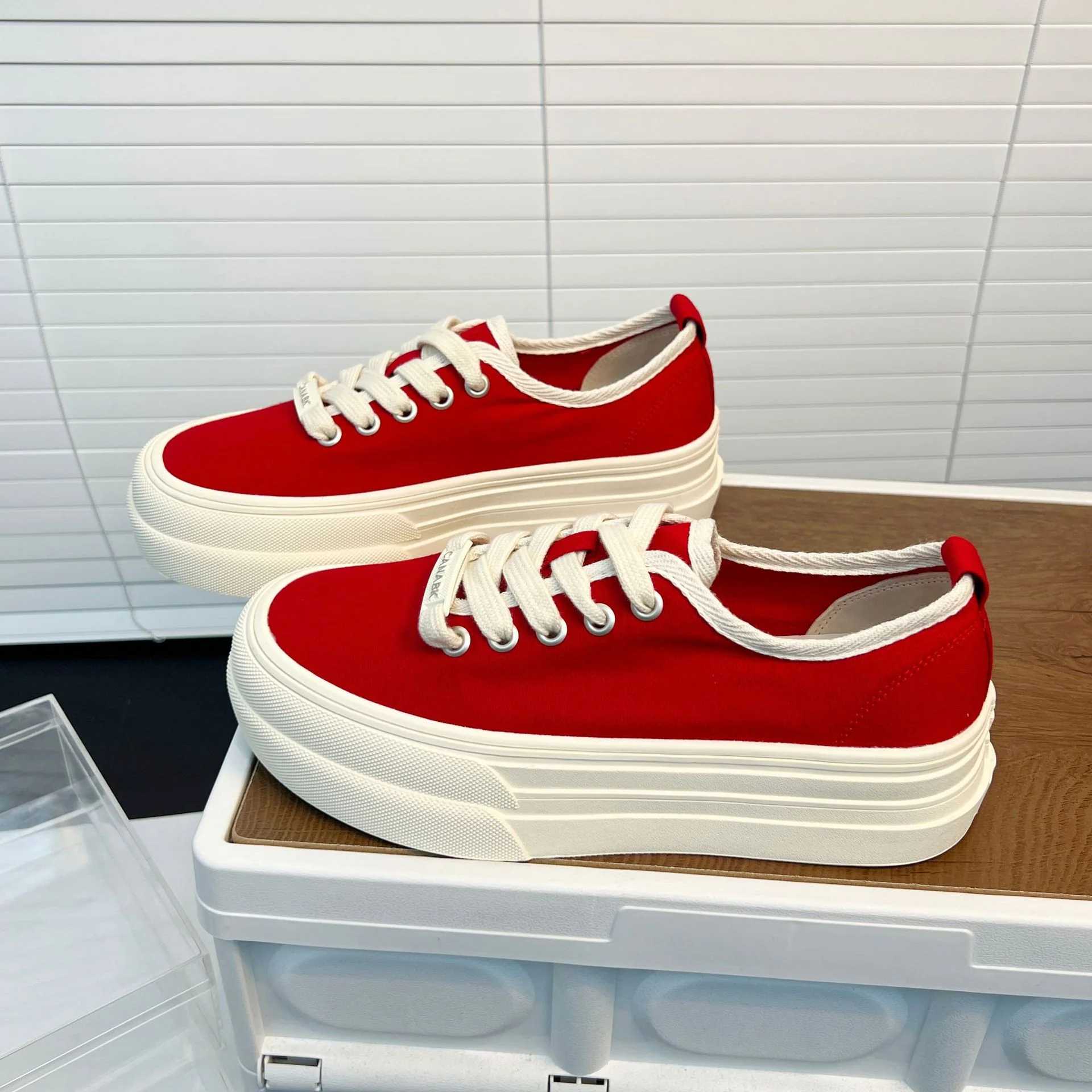 Damen Modische Plateau-Sneaker mit erhöhtem Sohlenprofil und atmungsaktivem Obermaterial Heidi Mode - Image 7