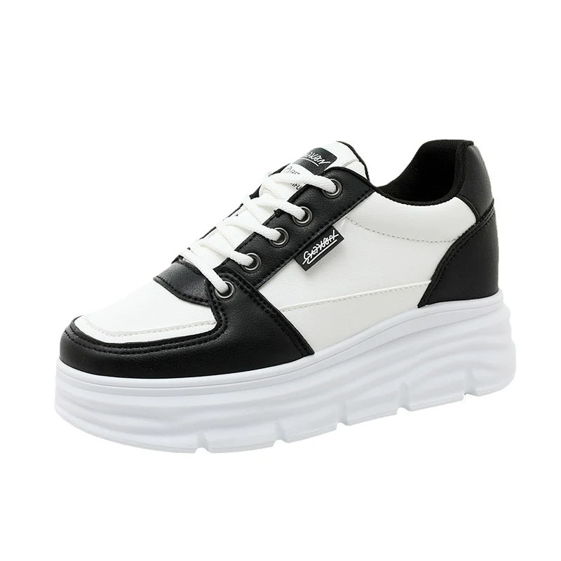 Damen modische Plateau-Sneaker mit rutschfester Sohle und bequemer Polsterung Heidi Mode - Image 5