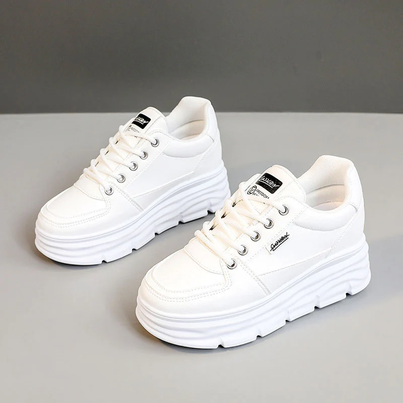 Damen modische Plateau-Sneaker mit rutschfester Sohle und bequemer Polsterung Heidi Mode - Image 6
