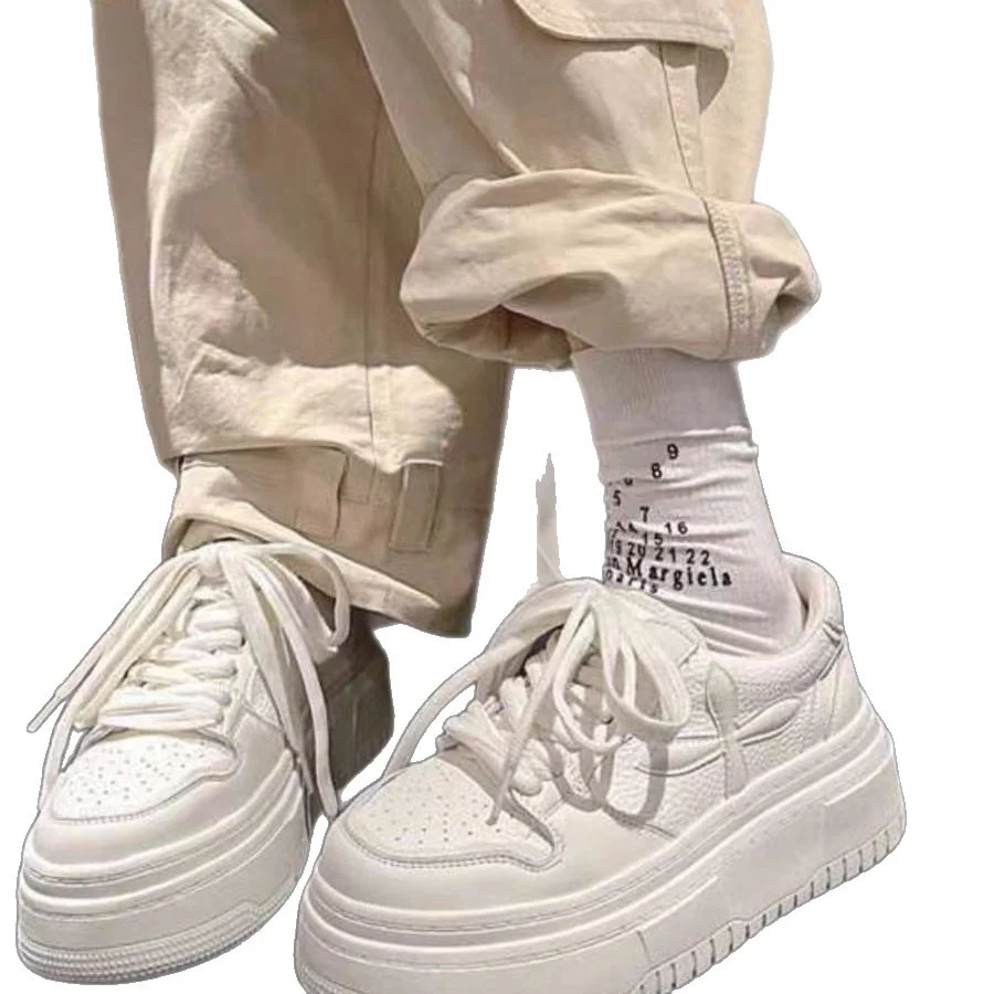 Damen modische Plateau-Sneaker mit strukturiertem Obermaterial und trendigem Design Heidi Mode - Image 5