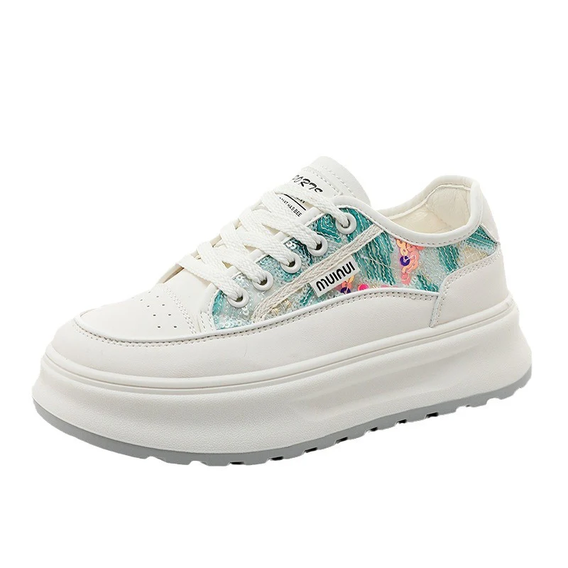 Damen modische Plateau-Sneaker mit trendiger Oberflächenstruktur und dämpfender Laufsohle Heidi Mode - Image 5
