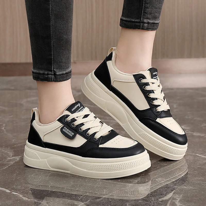 Damen modische Plateau-Sneaker mit zeitgemäßem Design und gepolsterter Sohle Heidi Mode - Image 3