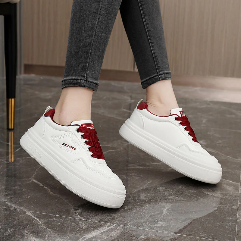 Damen modische Plateau Sneakers mit atmungsaktivem Obermaterial und dämpfendem Fußbett Heidi Mode - Image 3