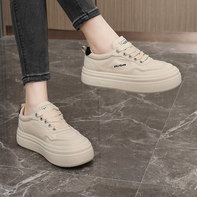 Damen modische Plateau Sneakers mit atmungsaktivem Obermaterial und dämpfendem Fußbett Heidi Mode - Image 4