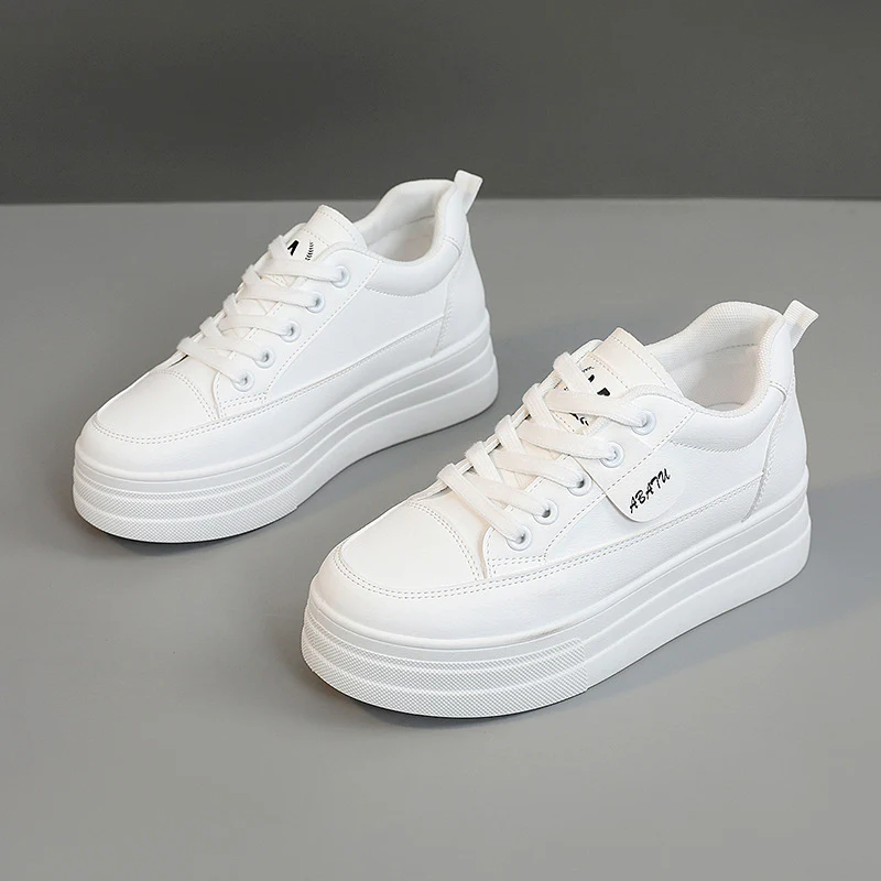 Damen modische Plateau Sneakers mit atmungsaktivem Obermaterial und sportlicher Sohle Heidi Mode - Image 8
