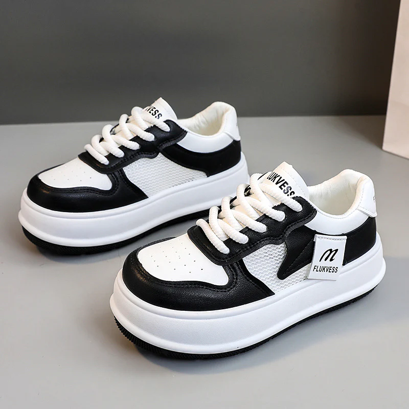 Damen modische Plateau Sneakers mit atmungsaktiver Mesh-Oberfläche und dämpfendem Sohlenprofil Heidi Mode - Image 3