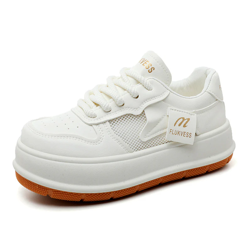 Damen modische Plateau Sneakers mit atmungsaktiver Mesh-Oberfläche und dämpfendem Sohlenprofil Heidi Mode - Image 5