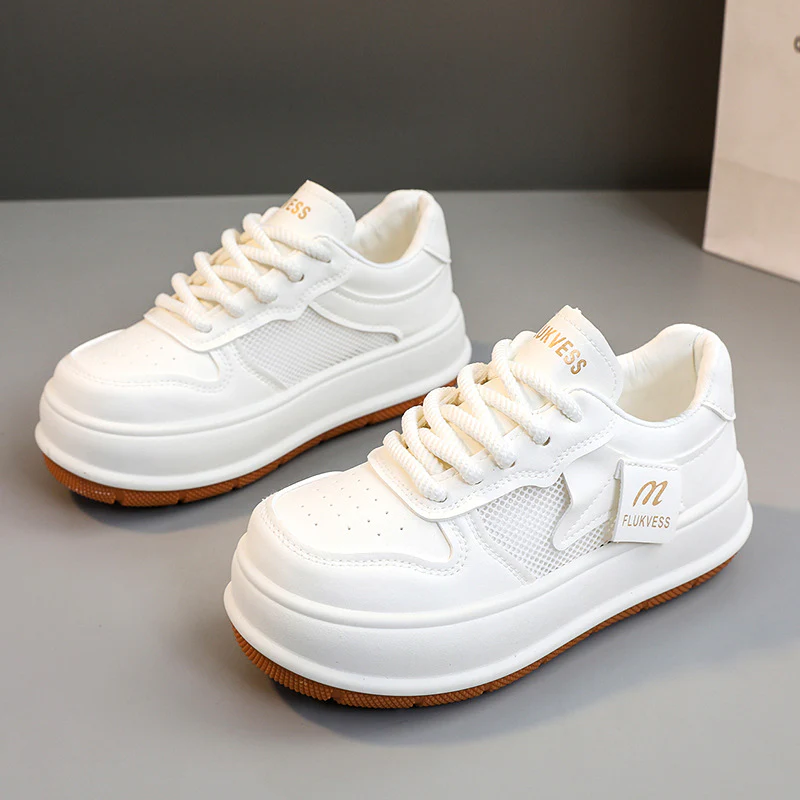 Damen modische Plateau Sneakers mit atmungsaktiver Mesh-Oberfläche und dämpfendem Sohlenprofil Heidi Mode - Image 6