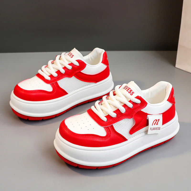 Damen modische Plateau Sneakers mit atmungsaktiver Mesh-Oberfläche und dämpfendem Sohlenprofil Heidi Mode - Image 7