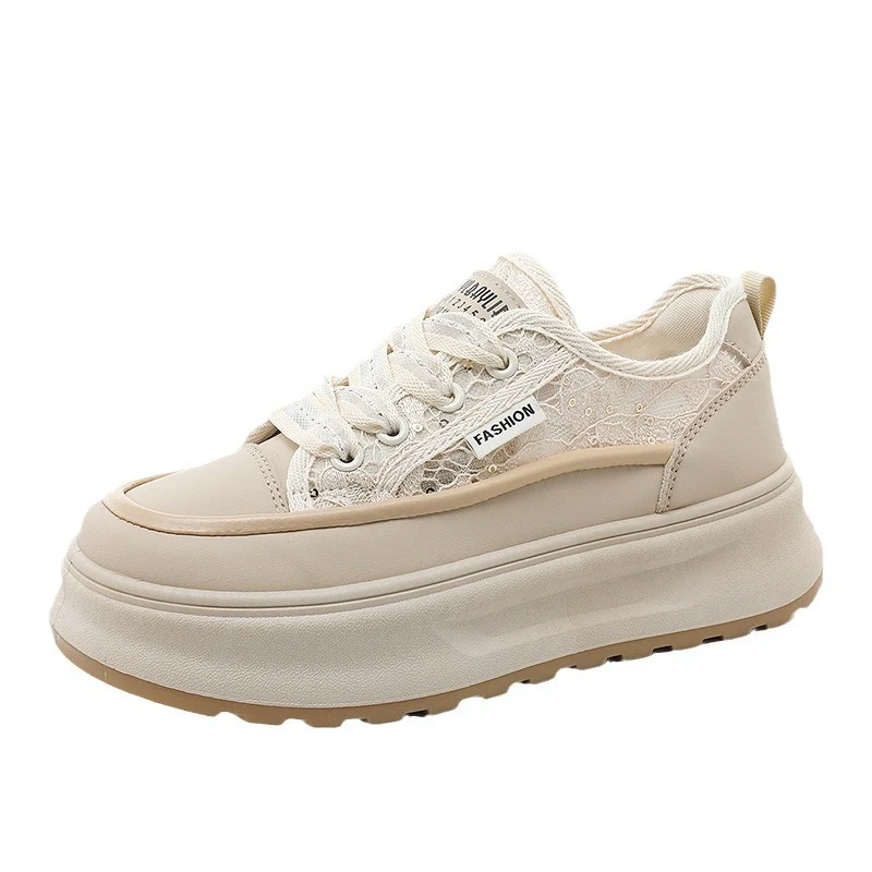 Damen modische Plateau Sneakers mit atmungsaktiver Mesh-Oberfläche und komfortabler Dämpfung Heidi Mode - Image 5