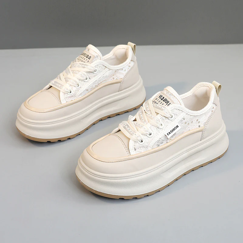 Damen modische Plateau Sneakers mit atmungsaktiver Mesh-Oberfläche und komfortabler Dämpfung Heidi Mode - Image 8