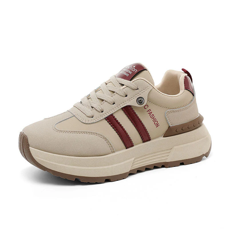 Damen modische Plateau Sneakers mit atmungsaktiver Oberflächenstruktur Heidi Mode - Image 5