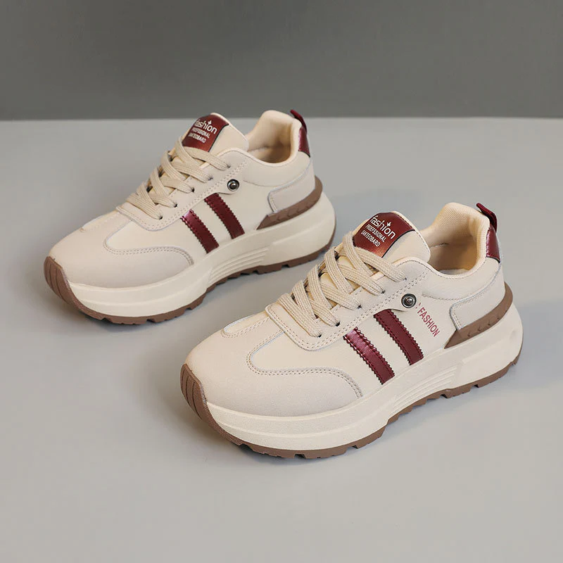 Damen modische Plateau Sneakers mit atmungsaktiver Oberflächenstruktur Heidi Mode - Image 6