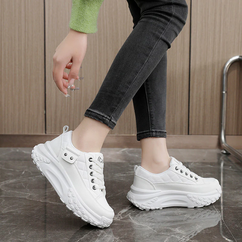 Damen modische Plateau Sneakers mit dämpfendem Sohlenprofil Heidi Mode - Image 3