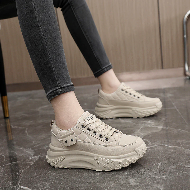 Damen modische Plateau Sneakers mit dämpfendem Sohlenprofil Heidi Mode - Image 4