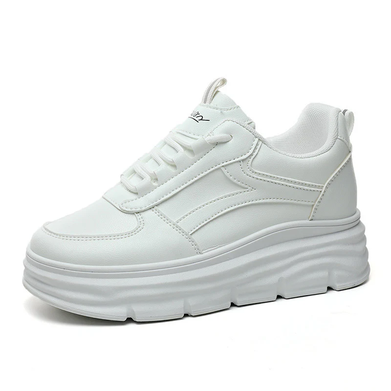 Damen modische Plateau Sneakers mit dämpfender Laufsohle und atmungsaktivem Obermaterial Heidi Mode - Image 5
