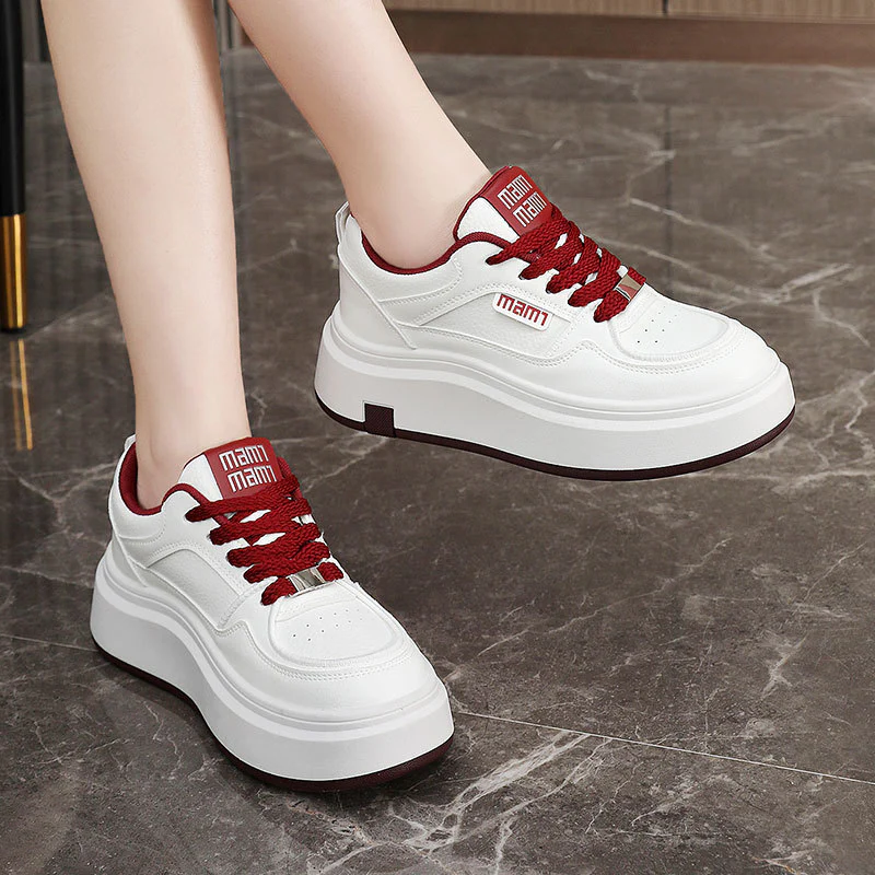 Damen modische Plateau Sneakers mit ergonomischer Dämpfung und trendigem Design Heidi Mode - Image 4