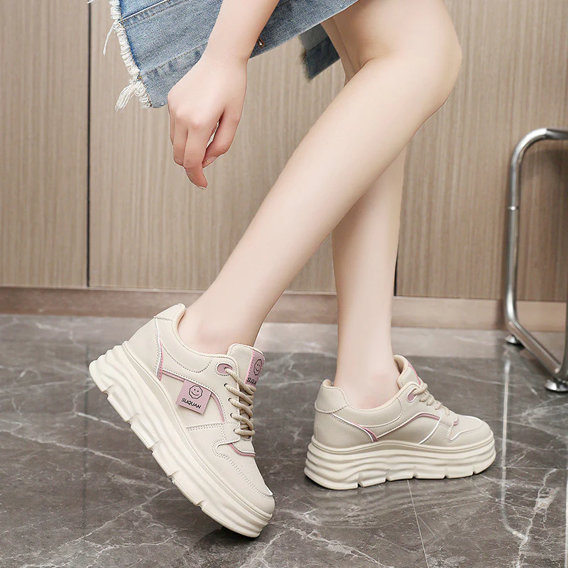 Damen modische Plateau Sneakers mit gepolsterter Sohle und ergonomischer Dämpfung Heidi Mode - Image 4