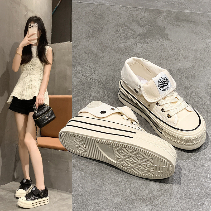 Damen Modische Plateau Sneakers mit hohem Tragekomfort und flexiblem Obermaterial Heidi Mode - Image 2