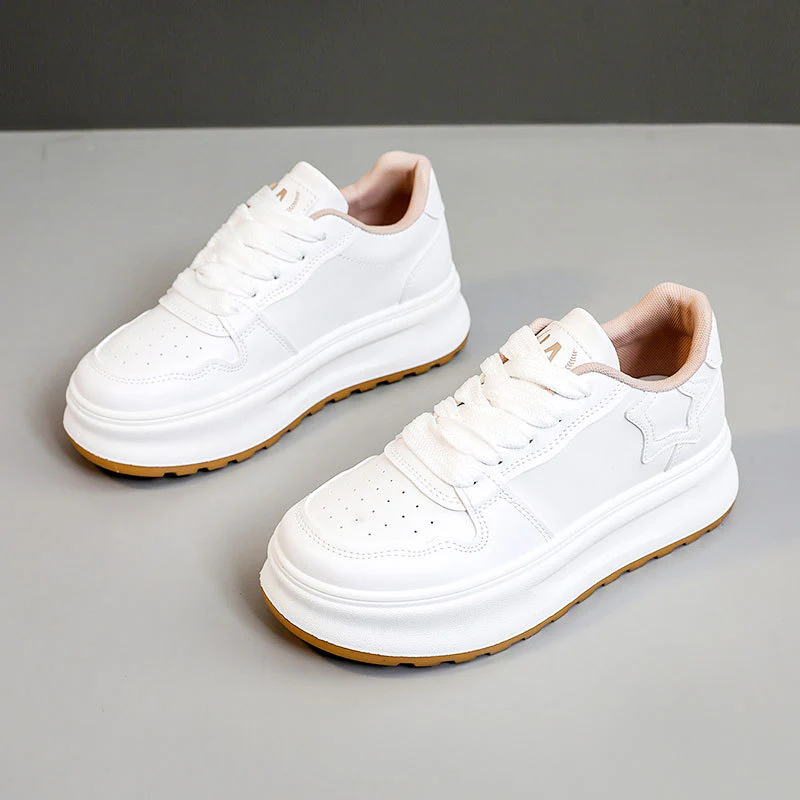 Damen modische Plateau Sneakers mit metallic Akzenten und atmungsaktiver Oberfläche Heidi Mode - Image 7