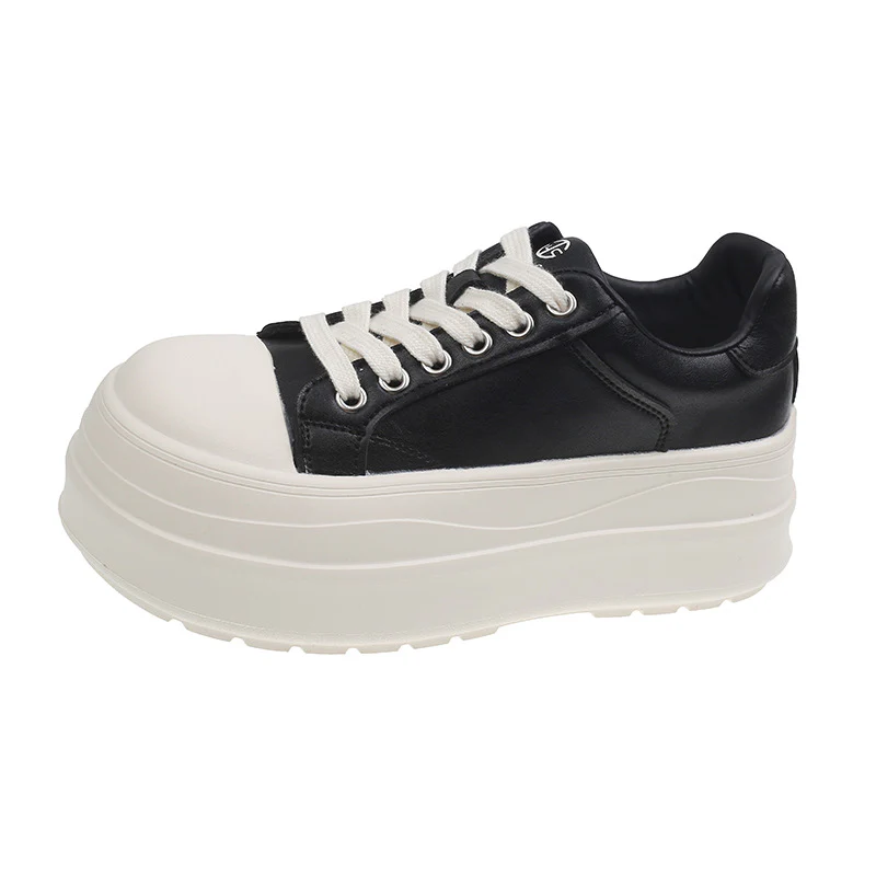 Damen modische Plateau Sneakers mit robustem Obermaterial und detaillierter Schnürung Heidi Mode - Image 6