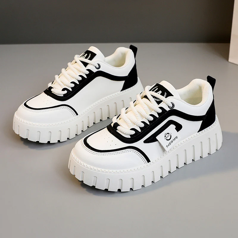 Damen modische Plateau Sneakers mit rutschfester Sohle und atmungsaktivem Obermaterial Heidi Mode - Image 6