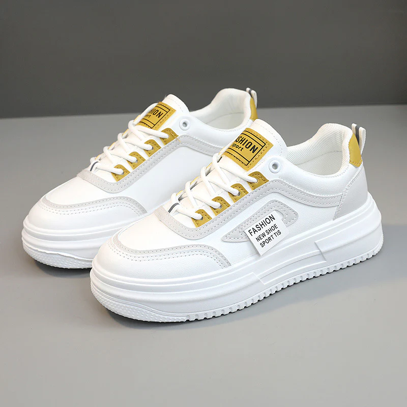 Damen modische Plateau Sneakers mit sportlicher Profilsohle und atmungsaktiver Konstruktion Heidi Mode - Image 6