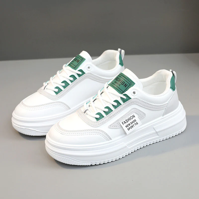 Damen modische Plateau Sneakers mit sportlicher Profilsohle und atmungsaktiver Konstruktion Heidi Mode - Image 7