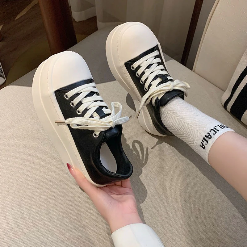 Damen Modische Plateau Sneakers mit stilvollem Obermaterial und bequemer Dämpfung Heidi Mode - Image 3