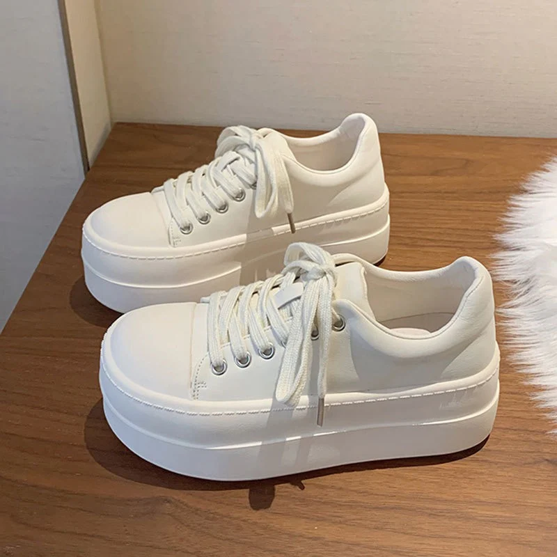 Damen Modische Plateau Sneakers mit stilvollem Obermaterial und bequemer Dämpfung Heidi Mode - Image 6