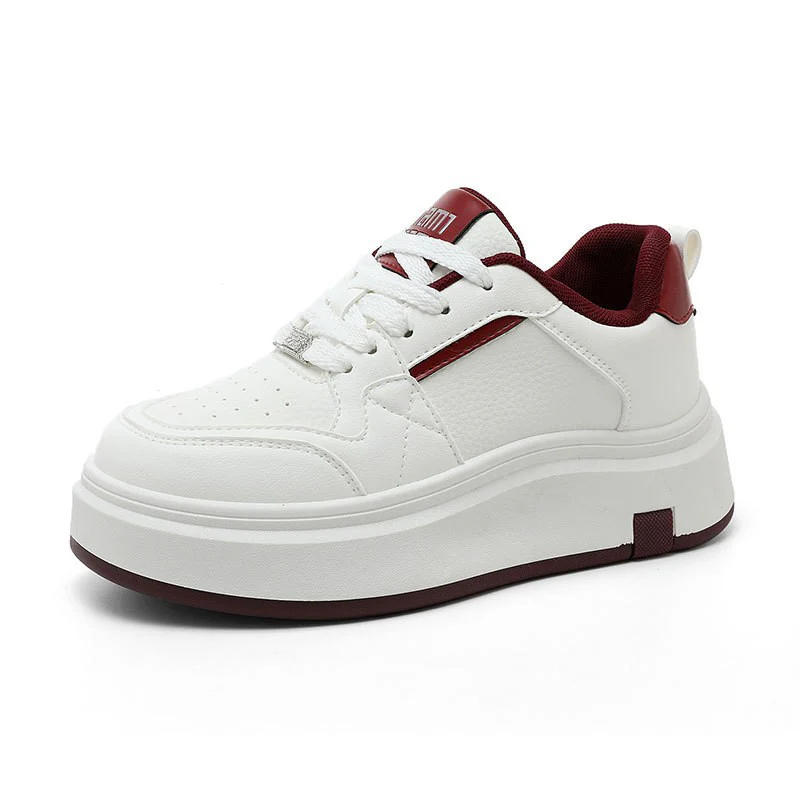 Damen modische Plateau Sneakers mit strukturiertem Obermaterial und komfortabler Dämpfung Heidi Mode