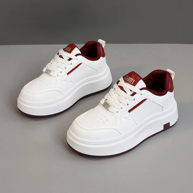 Damen modische Plateau Sneakers mit strukturiertem Obermaterial und komfortabler Dämpfung Heidi Mode - Image 6