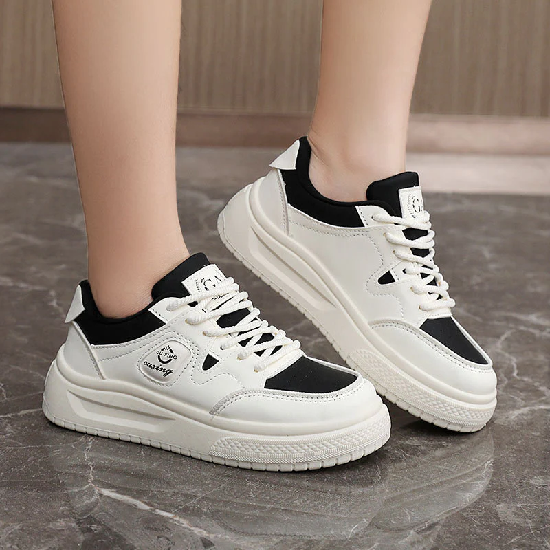 Damen modische Plateausneaker mit atmungsaktivem Obermaterial und rutschfester Sohle Heidi Mode - Image 3