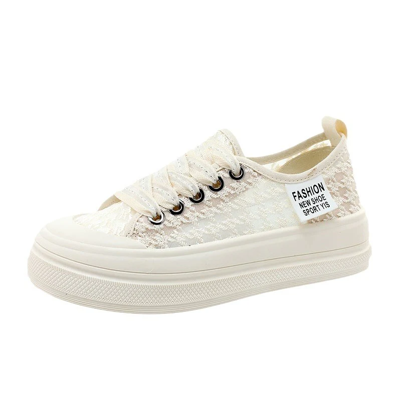 Damen modische Plateausneaker mit atmungsaktiver Mesh-Oberfläche und rutschfester Sohle Heidi Mode - Image 5