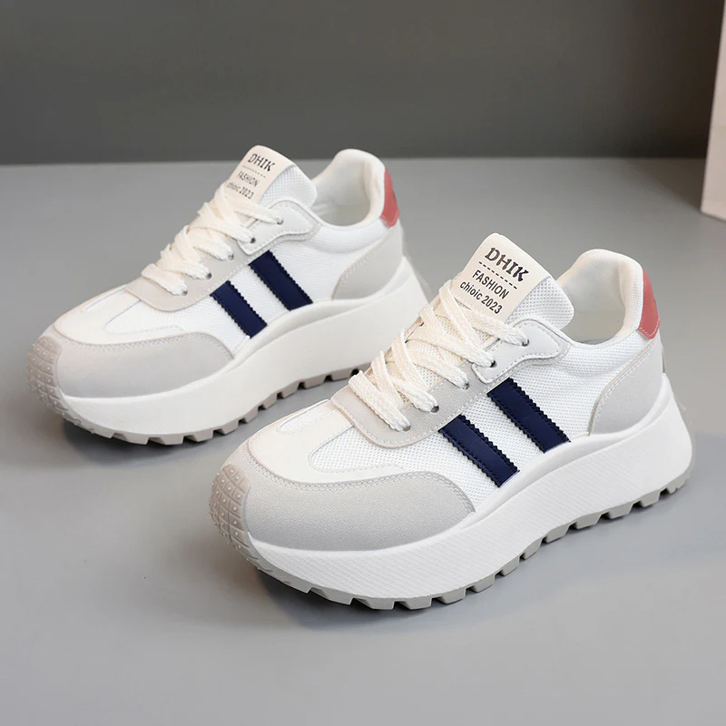 Damen Modische Plateausneaker mit atmungsaktiver Mesh-Oberfläche und stoßdämpfendem Sohlenprofil Heidi Mode - Image 2