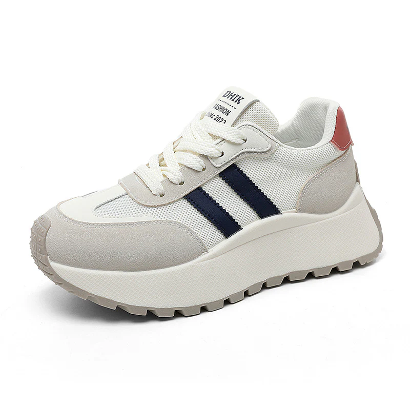 Damen Modische Plateausneaker mit atmungsaktiver Mesh-Oberfläche und stoßdämpfendem Sohlenprofil Heidi Mode - Image 5