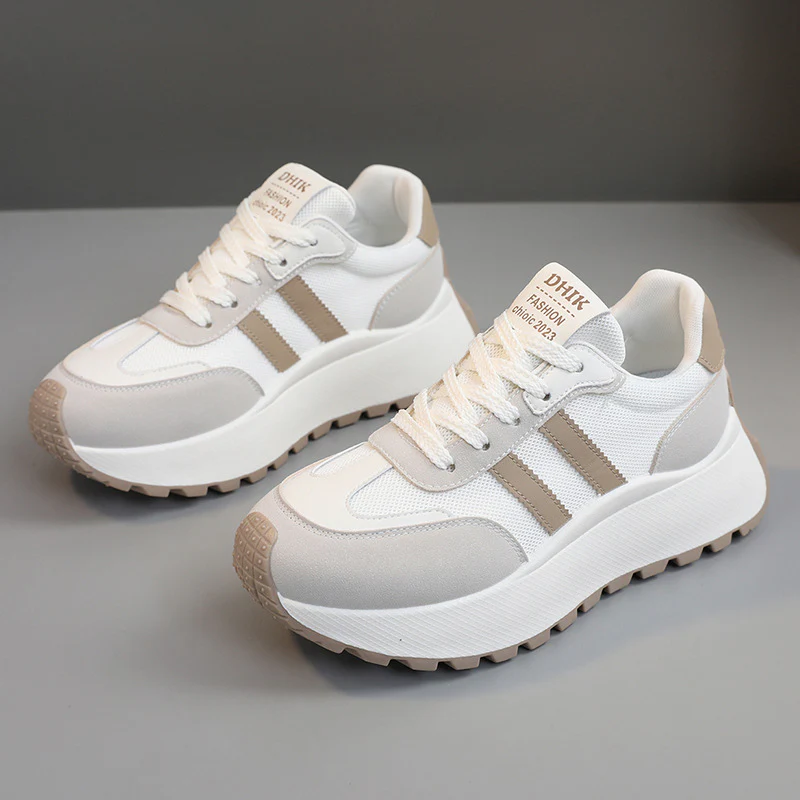 Damen Modische Plateausneaker mit atmungsaktiver Mesh-Oberfläche und stoßdämpfendem Sohlenprofil Heidi Mode - Image 8