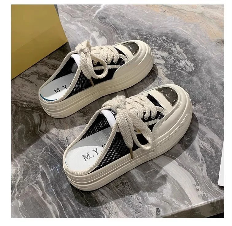 Damen modische Plateausneaker mit atmungsaktiver Oberflächenstruktur und robustem Sohlenprofil Heidi Mode - Image 6