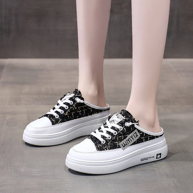 Damen modische Plateausneaker mit eleganter texturierten Oberflächenstruktur Heidi Mode - Image 2