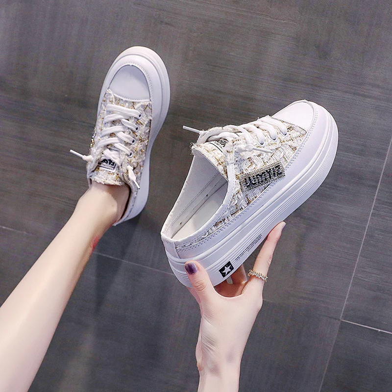 Damen modische Plateausneaker mit eleganter texturierten Oberflächenstruktur Heidi Mode - Image 4