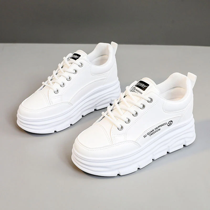 Damen modische Plateausneaker mit verstärktem Sohlenprofil und atmungsaktiver Oberflächenstruktur Heidi Mode - Image 6