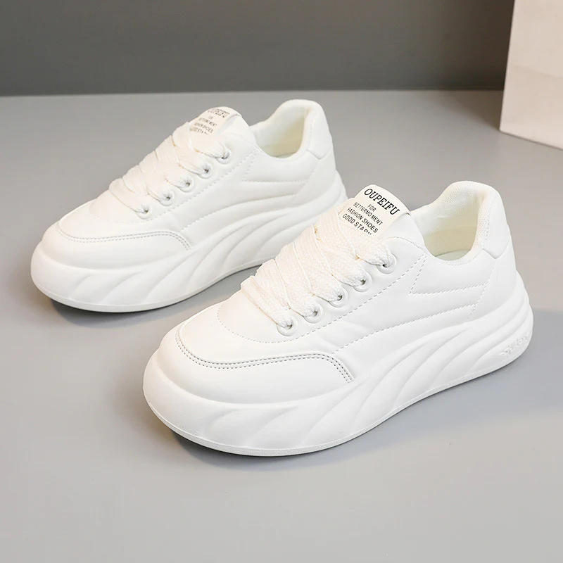 Damen modische Plateausneakers mit ergonomischer Dämpfung und atmungsaktiver Oberflächenstruktur Heidi Mode - Image 6