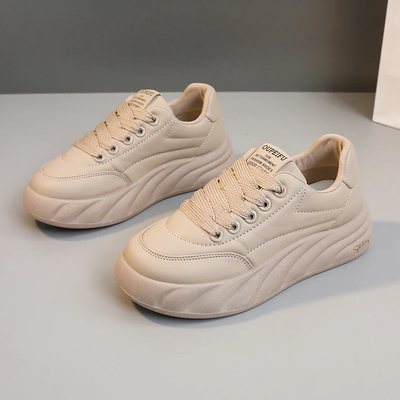 Damen modische Plateausneakers mit ergonomischer Dämpfung und atmungsaktiver Oberflächenstruktur Heidi Mode - Image 7