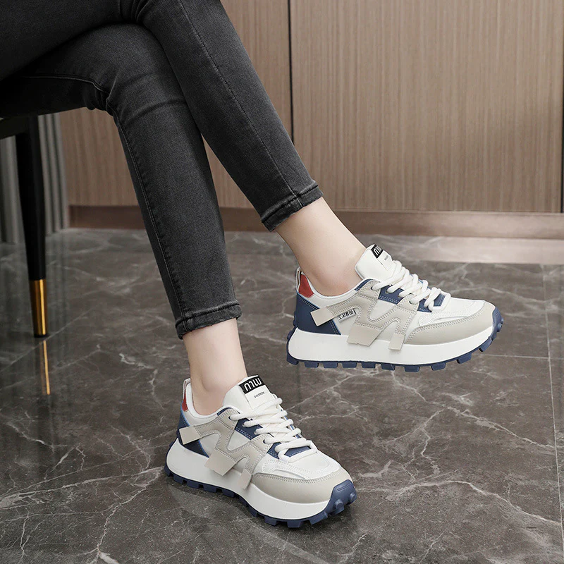 Damen modische Plateausneakers mit robustem Sohlenprofil Heidi Mode - Image 4