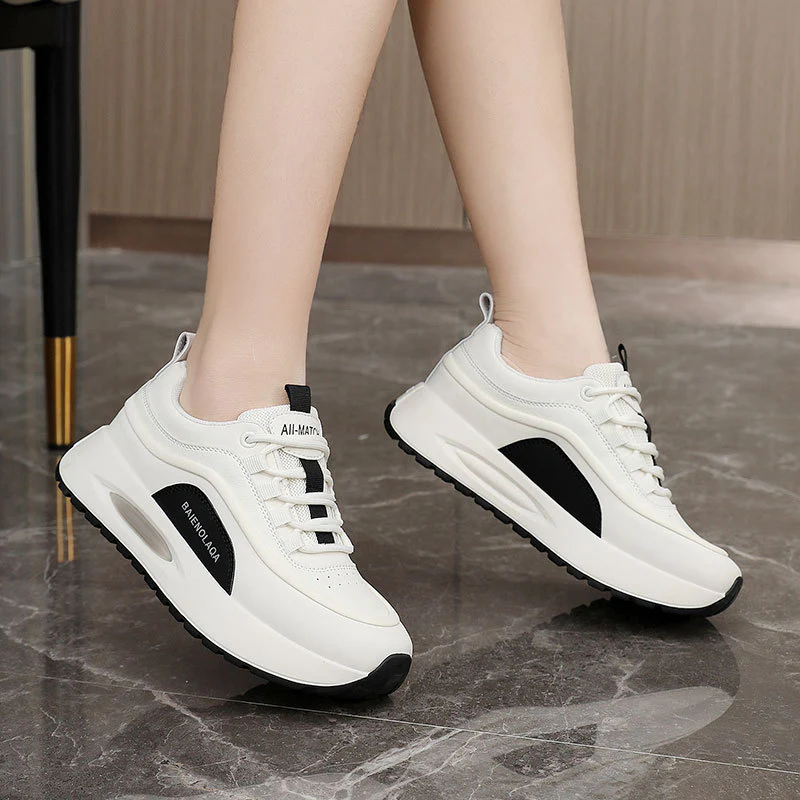 Damen Modische Plattform-Sneaker mit optimaler Dämpfung und atmungsaktiver Obermaterialstruktur Heidi Mode - Image 3