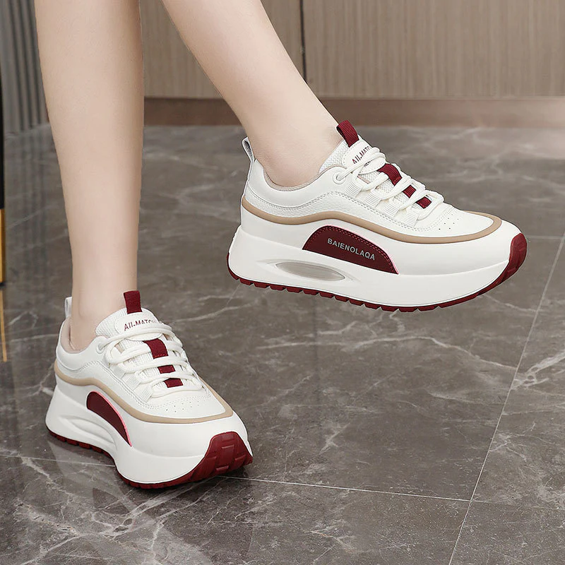 Damen Modische Plattform-Sneaker mit optimaler Dämpfung und atmungsaktiver Obermaterialstruktur Heidi Mode - Image 4