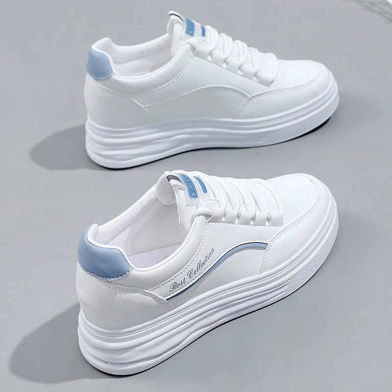 Damen modische Plattform Sneakers mit dämpfendem Sohlenprofil und atmungsaktiver Obermaterialstruktur Heidi Mode
