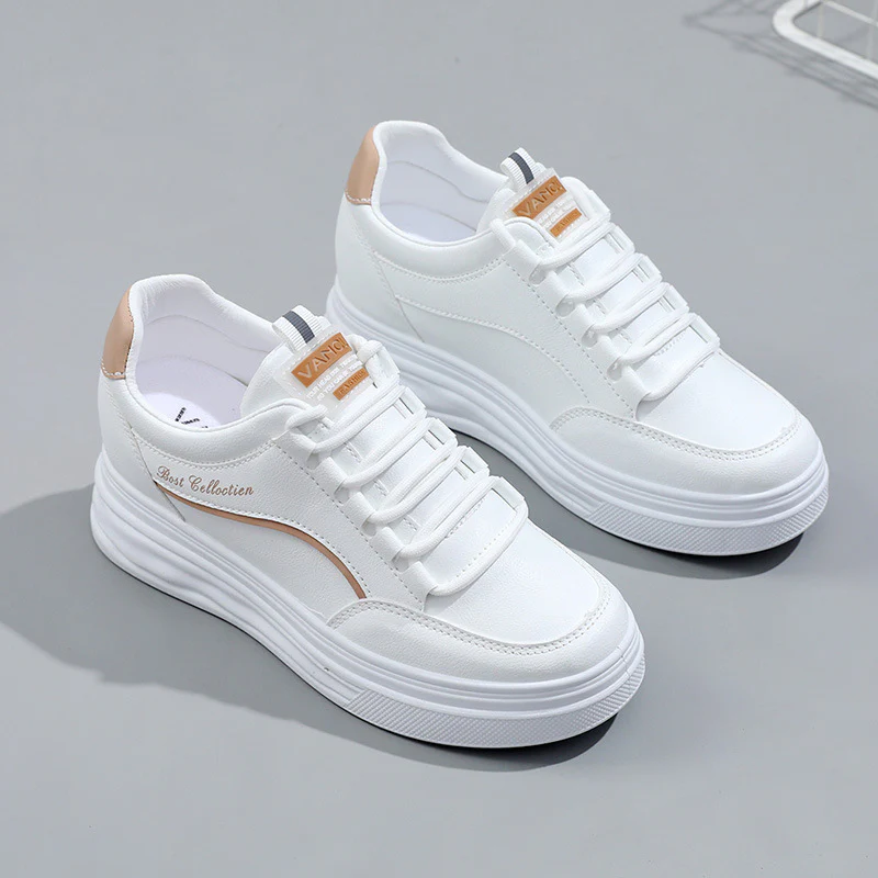 Damen modische Plattform Sneakers mit dämpfendem Sohlenprofil und atmungsaktiver Obermaterialstruktur Heidi Mode - Image 6